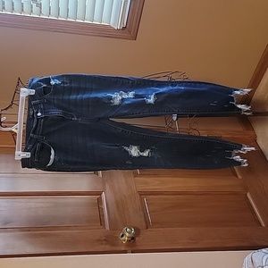 Judy Blue Skinny Shark Bite Jeans